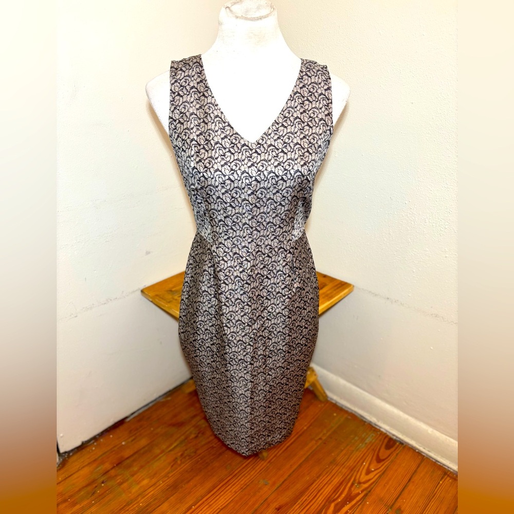 Banana Republic Sleeveless Printed Sheath Dress